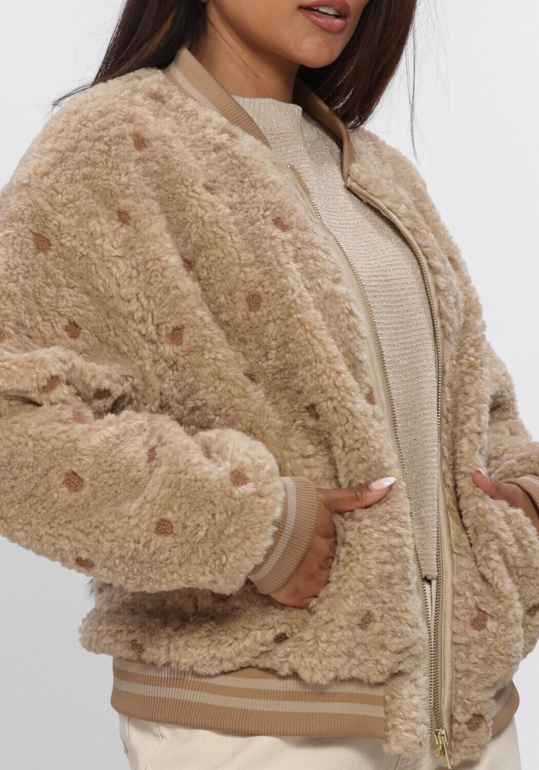 Beige NUKUS Jack HENNY JACKET DOTS - large