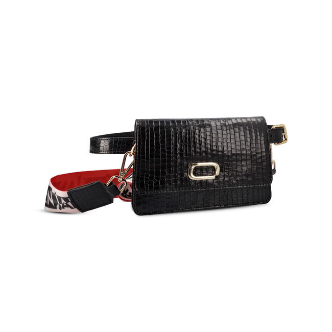 Schwarze JAN JANSEN Beuteltasche CLIMBING BELT BAG - large