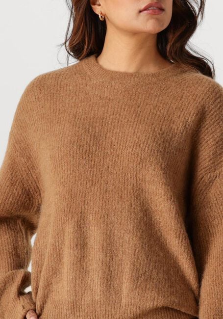 Camelfarbene MSCH COPENHAGEN Pullover MSCHGUSTEL HOPE PULLOVER - large