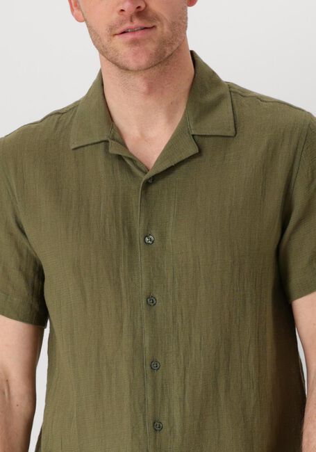 Olive ANERKJENDT Casual-Oberhemd AKLEON STRUCTURE S/S SHIRT 3 - large