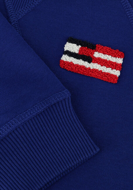 Blaue TOMMY HILFIGER Pullover HILFIGER FLAG RELAXED SWEATSHIRT - large