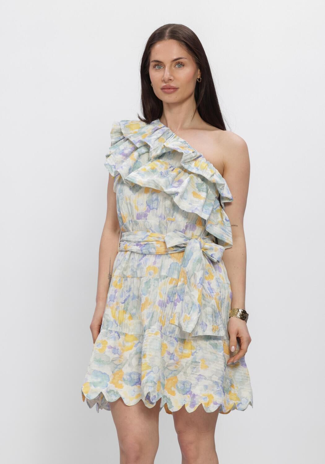 Blaue AMAYA AMSTERDAM Midikleid CLOVER - large