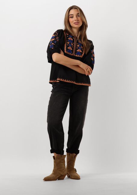 Schwarze BY-BAR Blusen GABIE EMBROIDERY BLOUSE - large