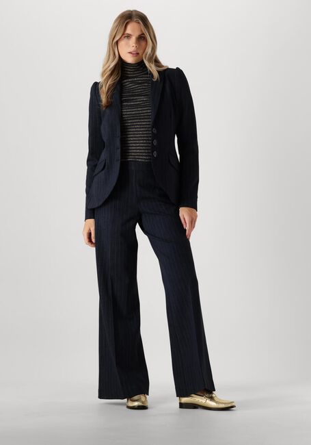 Blaue SUMMUM Hose TROUSERS BOOT CUT PUNTO VINTAGE STRIPE - large