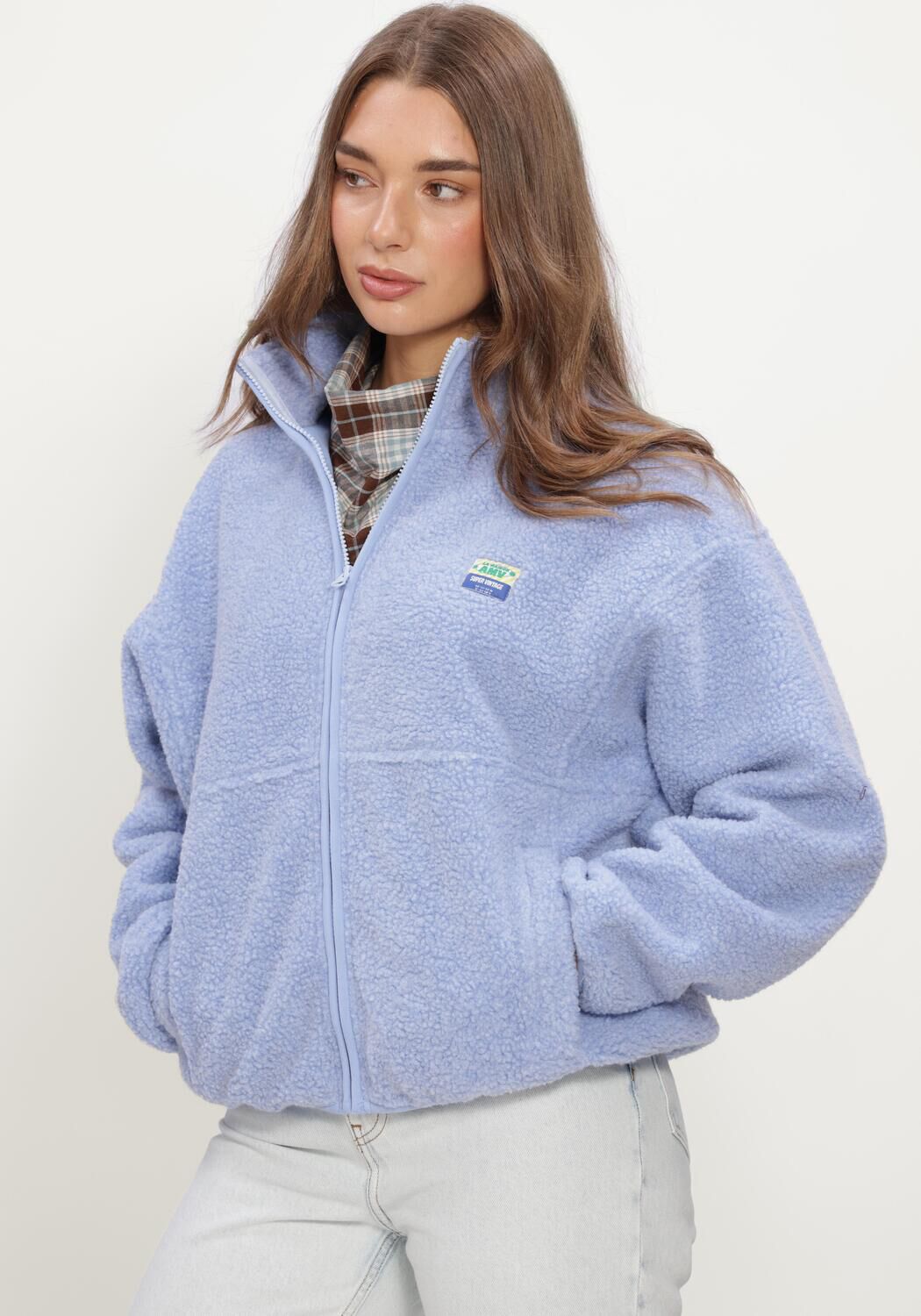 Blaue AMERICAN VINTAGE Strickjacke HOKTOWN - large