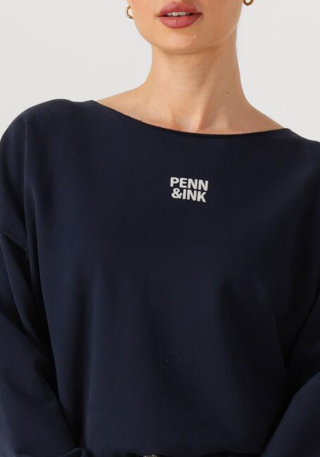 Blaue PENN & INK Pullover SWEATER W25F1703 - large