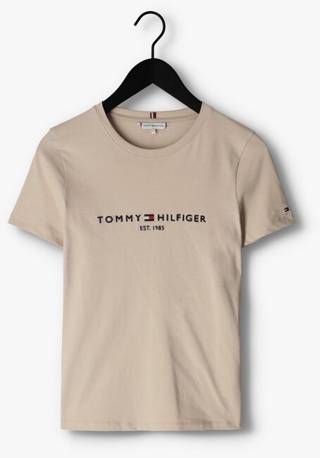 Beige TOMMY HILFIGER T-shirt REGULAR HILFIGEER C-N TEE - large
