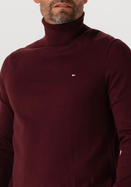 Bordeaux TOMMY HILFIGER Rollkragenpullover PIMA ORG CTN CASHMERE ROLL NECK - large