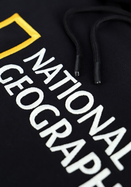Schwarze NATIONAL GEOGRAPHIC Sweatshirt UNISEX HOODY WITH BIG LOGO - large