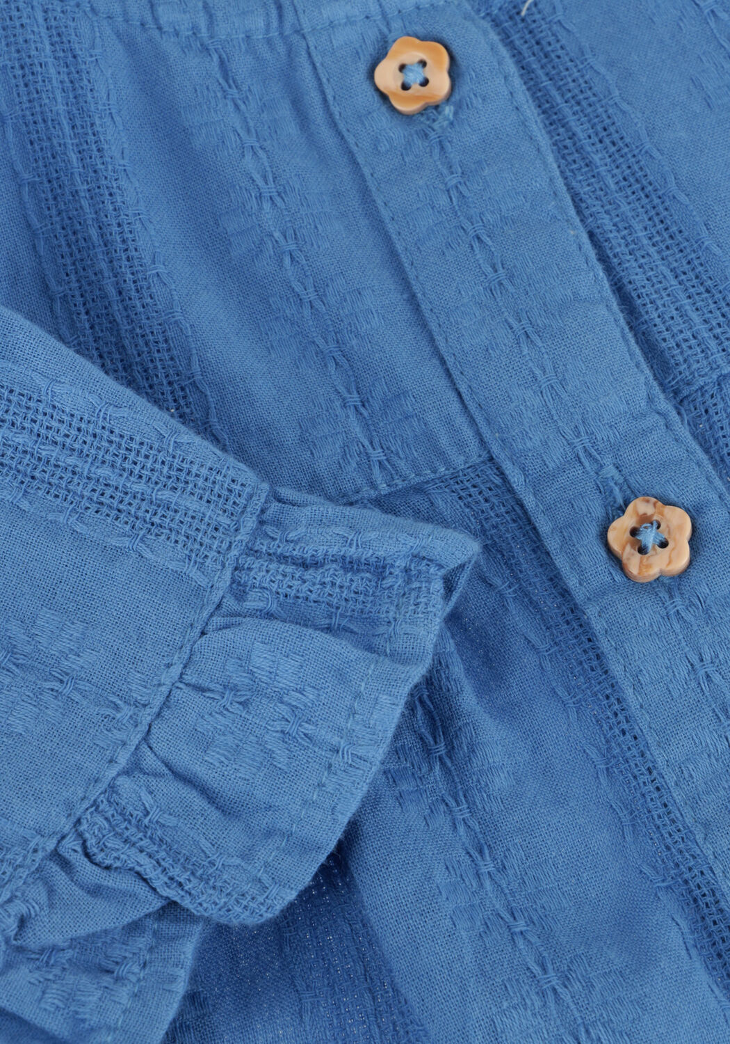 Blaue DAILY7 Blusen RUFFLE SHIRT - large