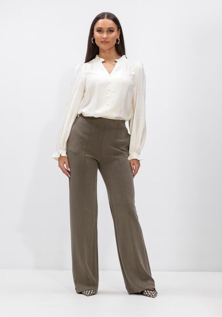 Olive SUMMUM Weite Hose TROUSERS WASHED MODAL SCUBA - large