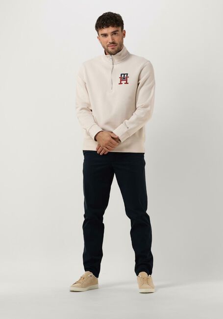 Nicht-gerade weiss TOMMY HILFIGER Pullover ESSENTIAL MONOGRAM HALF ZIP - large