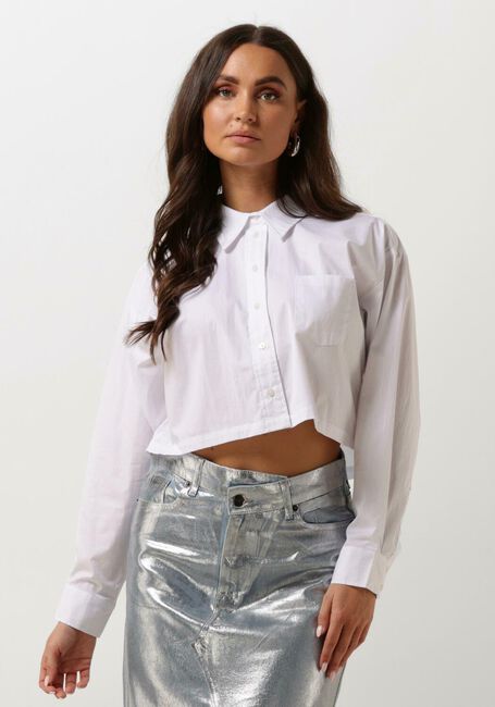 Weiße CO'COUTURE Blusen COTTON CRISP CROPPED SHIRT - large