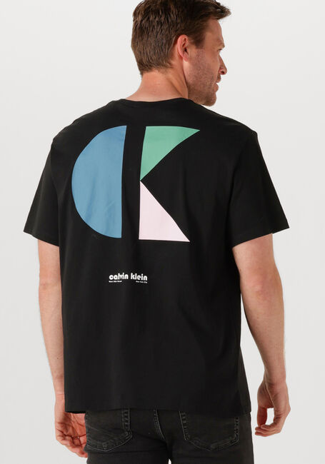 Schwarze CALVIN KLEIN T-shirt SS 20S CK BHS LG GRP - large