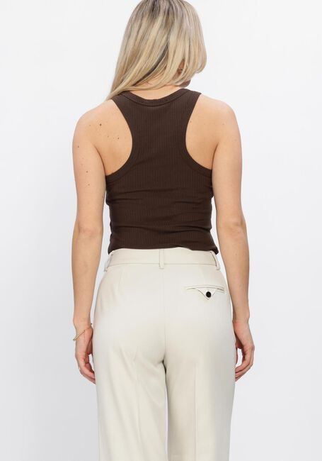 Braune HAUTE L'AMITI&Eacute; Top RIB BADGE TANK - large