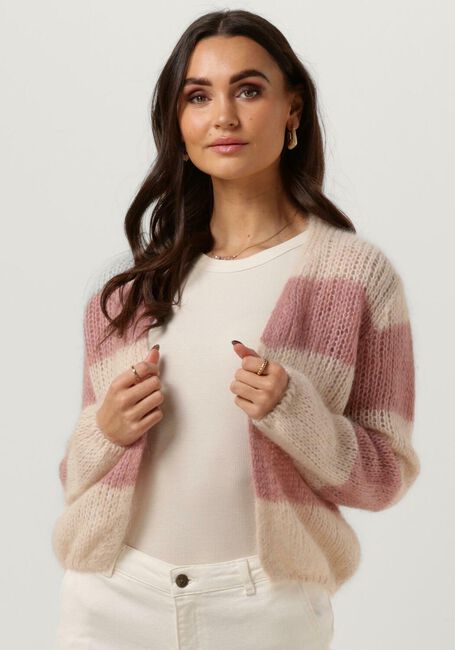 Hell-Pink BY-BAR Strickjacke AVA STRIPE CARDIGAN - large