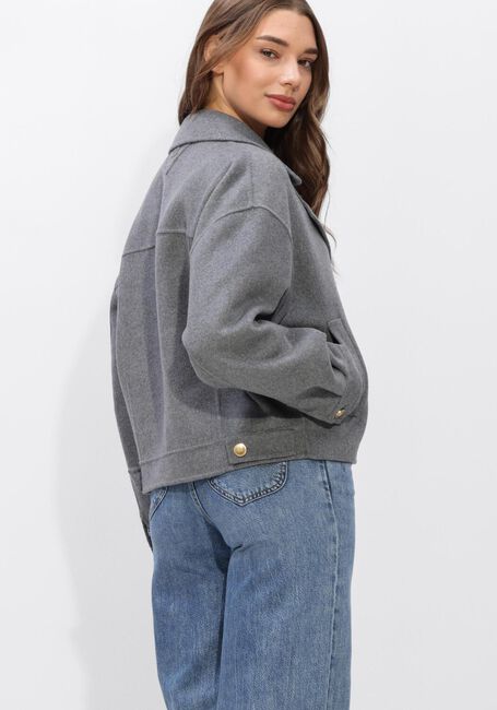 Graue TOMMY HILFIGER Jack DF WOOL GOLD BUTTON PEACOAT - large