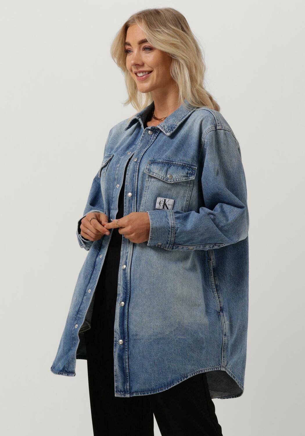 Utility shirt jacket womens top