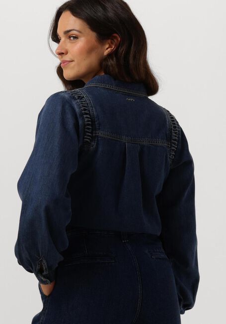 Blaue SUMMUM Blusen DENIM BLOUSE LIGHTWEIGHT COTTON TENCEL - large