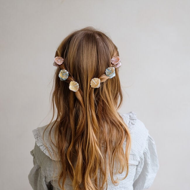 Beige Mimi & Lula Haarschmuck MINI SHELL CLAW CLIPS - large