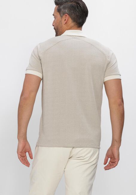 Beige CAST IRON Polo-Shirt REGULAR FIT TWO TONE WAFFLE - large