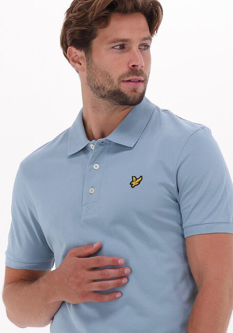 Hellblau LYLE & SCOTT Polo-Shirt PLAIN POLO SHIRT - large