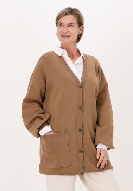 Camelfarbene MINIMUM Strickjacke DIITTO 7261 - large