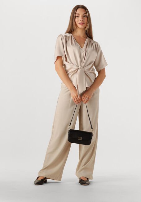Beige NEO NOIR Blusen CASADIA HEAVY SATEEN BLOUSE - large