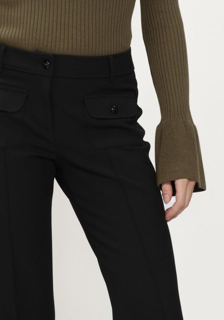 Schwarze CAMBIO Hosen FARAH POCKET LONG WOOL SUBSTITURE DOUBLE - large
