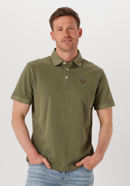 Olive PME LEGEND Polo-Shirt PIQUE GARMENT DYE - large