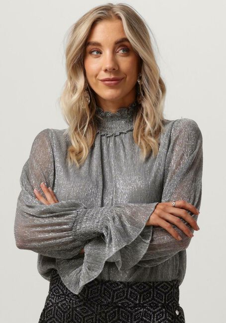 Silberne MOS MOSH Blusen XIMENA GLAM BLOUSE - large