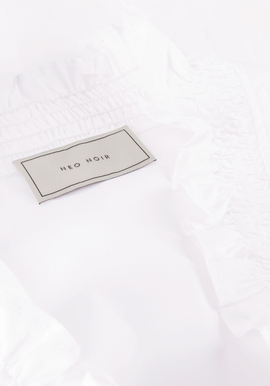Wei&szlig;e NEO NOIR Blusen BRIELLE SOLID SHIRT - large