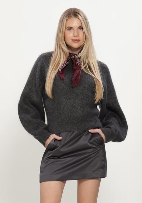 Anthrazit SELECTED WOMEN Pullover SLWMIRA LS KNIT SHORT O-NECK - large