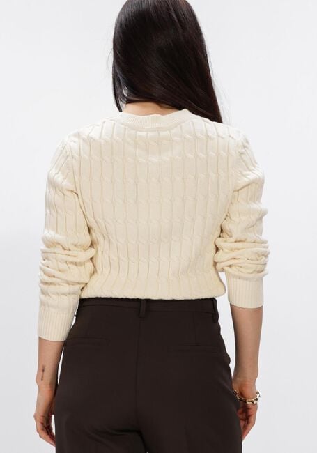 Creme TOMMY HILFIGER Pullover CO CABLE MID GG C-NK LS SWT - large