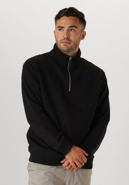 Schwarze PURE PATH Pullover LOOSE FIT SWEATERS HALFZIP319 - large