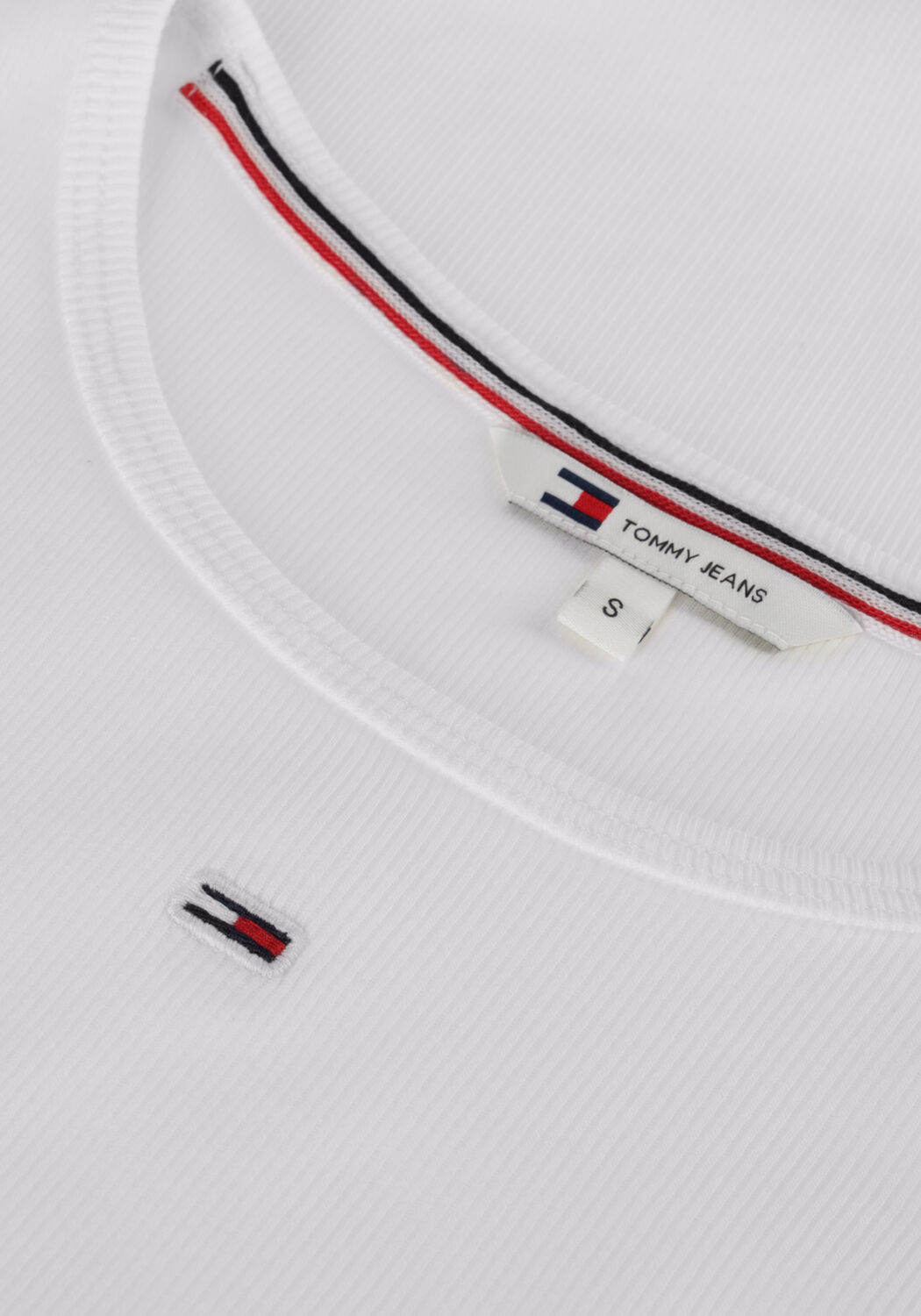 Wei&szlig;e TOMMY JEANS Top TJW ESSENTIAL RIB TANK - large