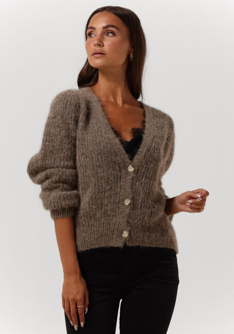 Braune BY-BAR Strickjacke LUNA CARDIGAN - large