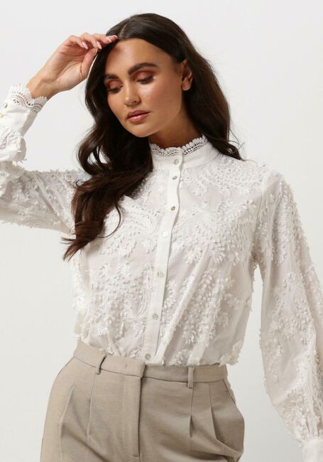 Weiße BRUUNS BAZAAR Blusen LINGON CHARLOTTA SHIRT - large