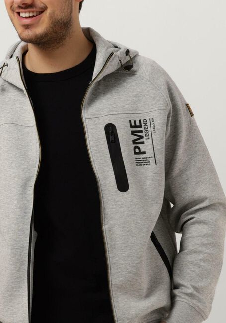 Hellgrau PME LEGEND Jack ZIP JACKET INTERLOCK SWEAT - large