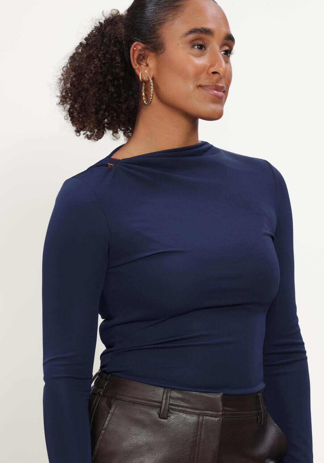 Dunkelblau FREEBIRD Top TANA - large