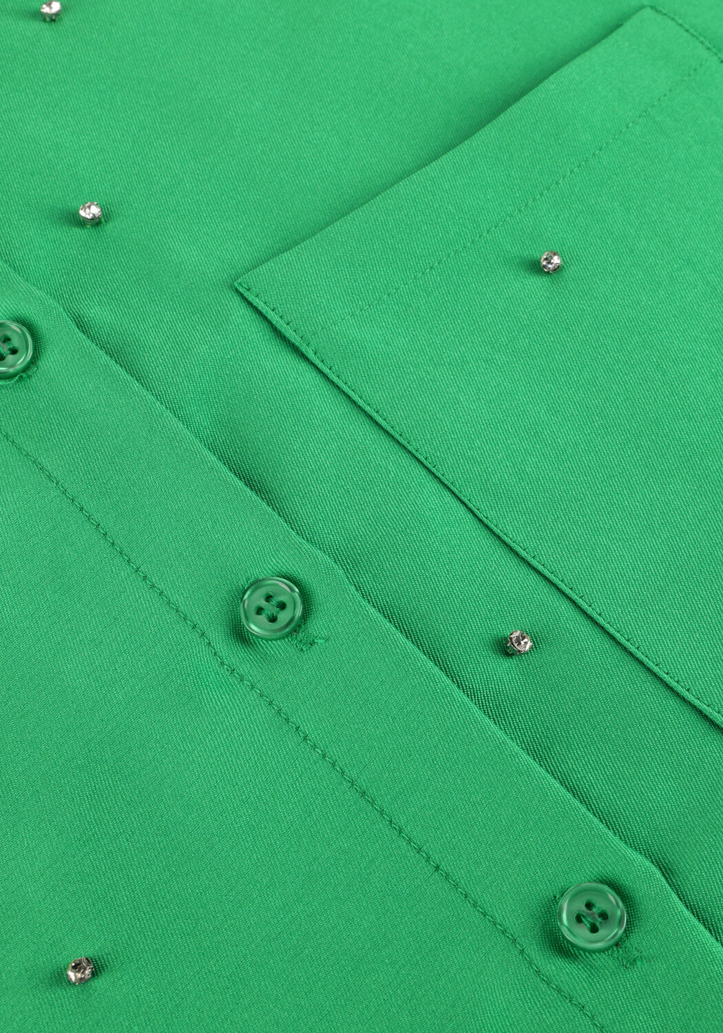 Gr&uuml;ne ALIX THE LABEL Blusen LADIES WOVEN EMBELLISHED SATIN BLOUSE - large