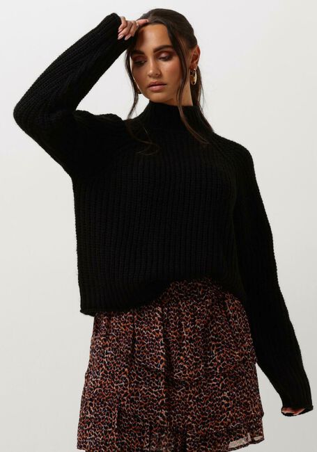 Schwarze NOTRE-V Pullover HEAVY KNIT TOP - large