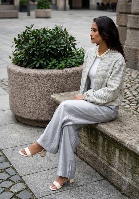 Mehrfarbige/Bunte FREEBIRD Blazer WV-BOUCLE-PEARL-26-1 - large