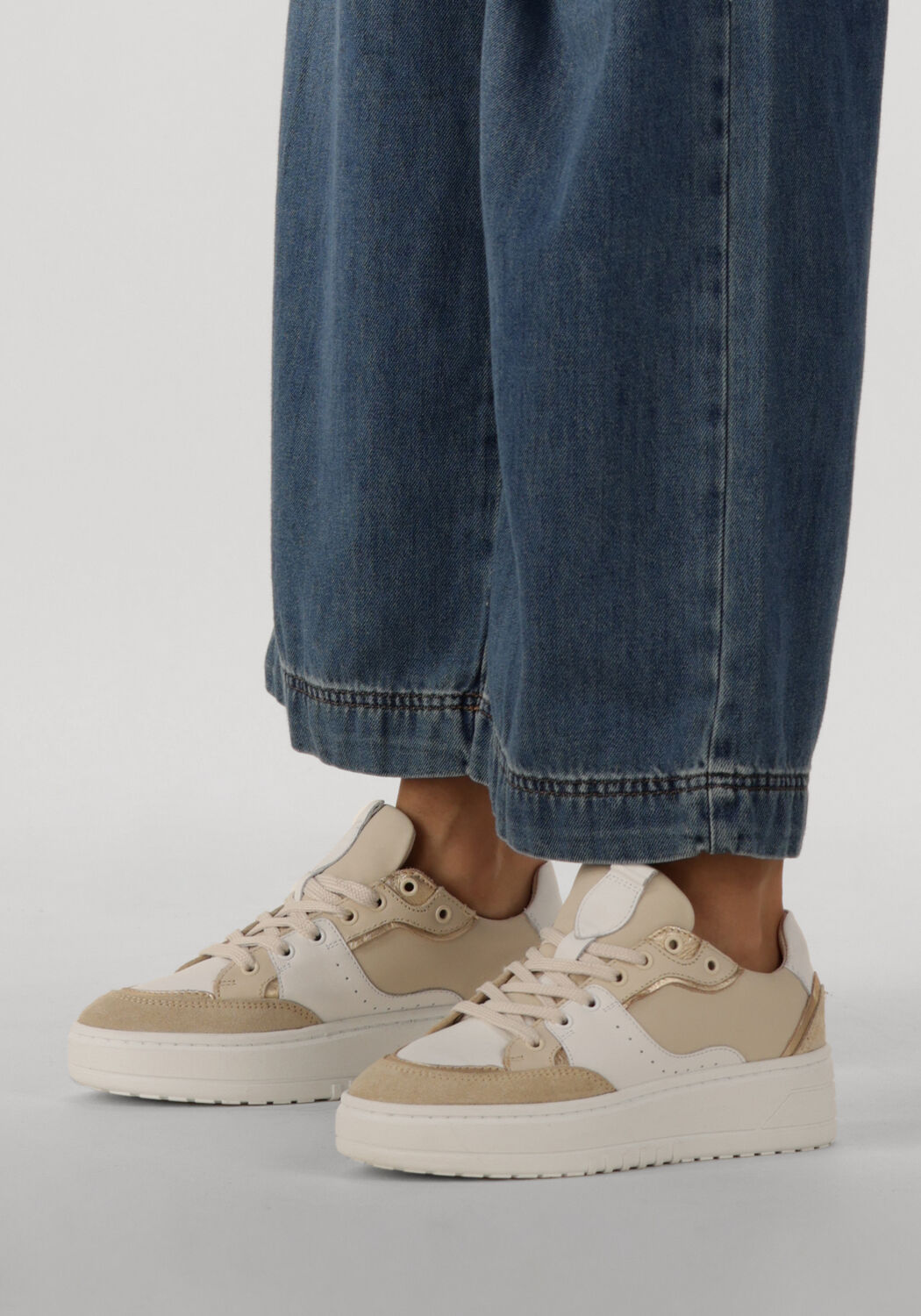 Beige NOTRE-V Sneaker Low ANEMONE-57 - large