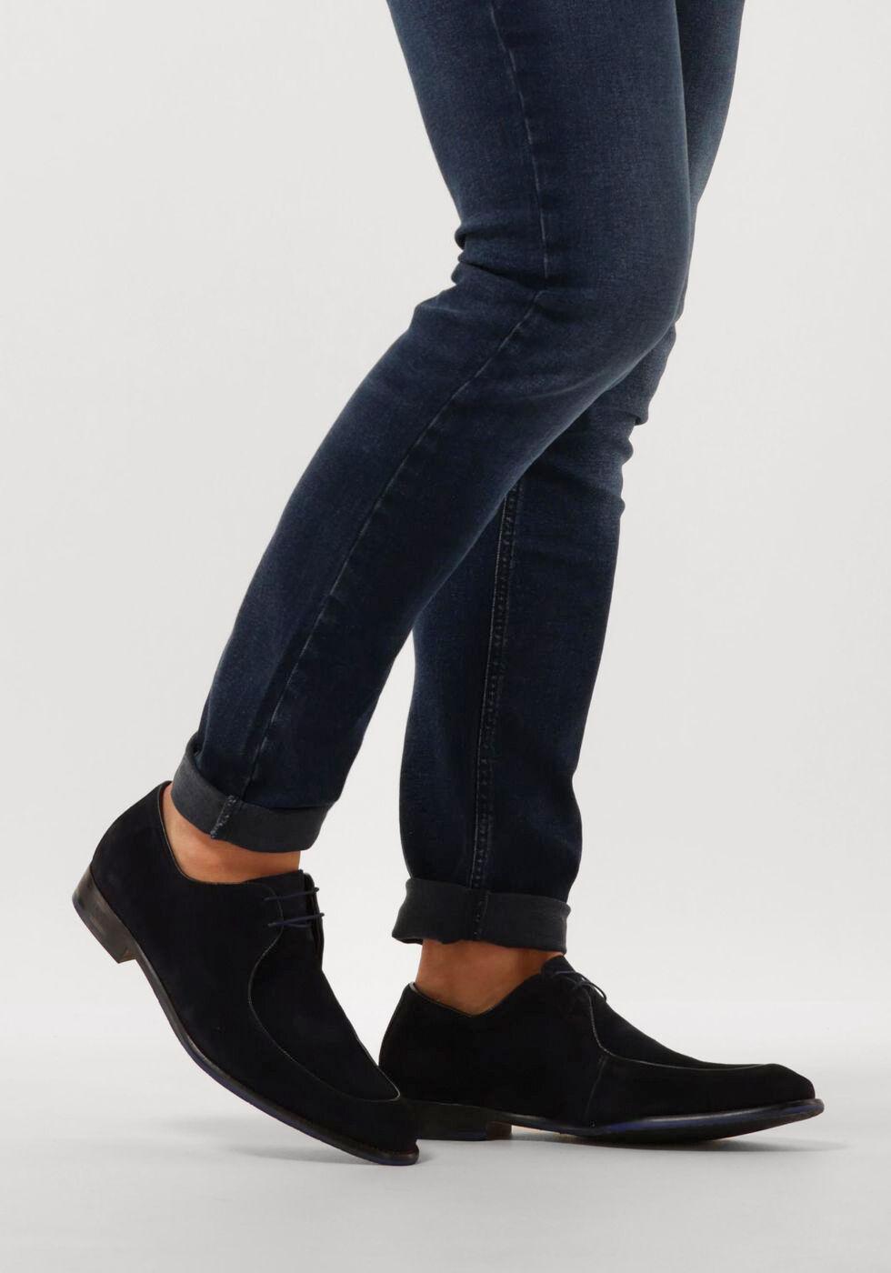 Blaue FLORIS VAN BOMMEL Business Schuhe SFM-30325 DE STAPPER - large