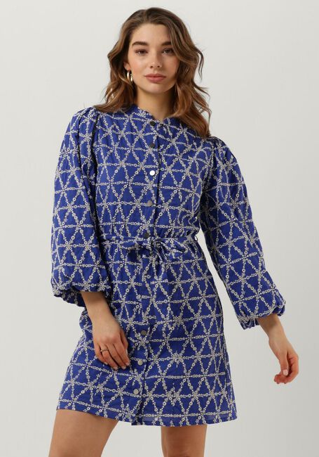 Blaue BRUUNS BAZAAR Minikleid BLAZING MADRINA DRESS - large