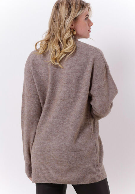 Braune OBJECT Rollkragenpullover ELLIE L/S KNIT TUNIC - large