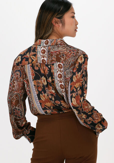 Braune SUMMUM Blusen BLOUSE FLOWER PRINT - large