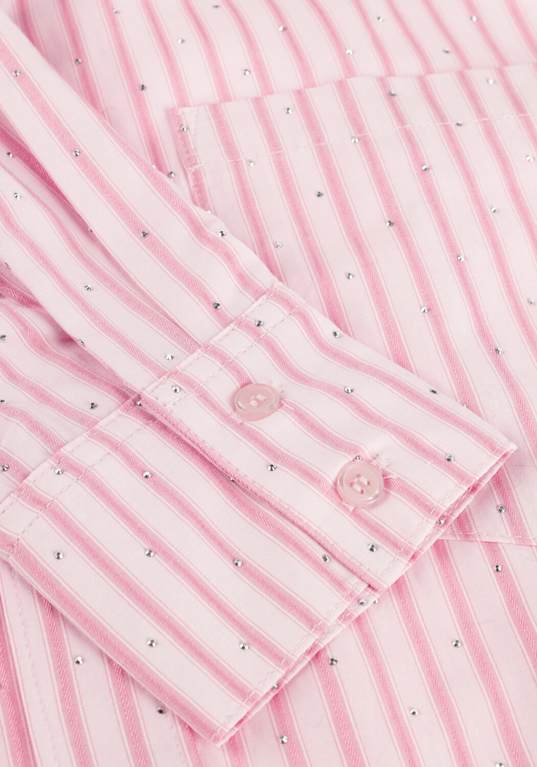 Rosane NEO NOIR Blusen DALMA SOFT STRIPE STONE SHIRT - large