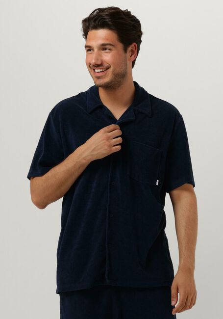 Dunkelblau WOODBIRD Polo-Shirt MAYS TOWEL SHIRT - large